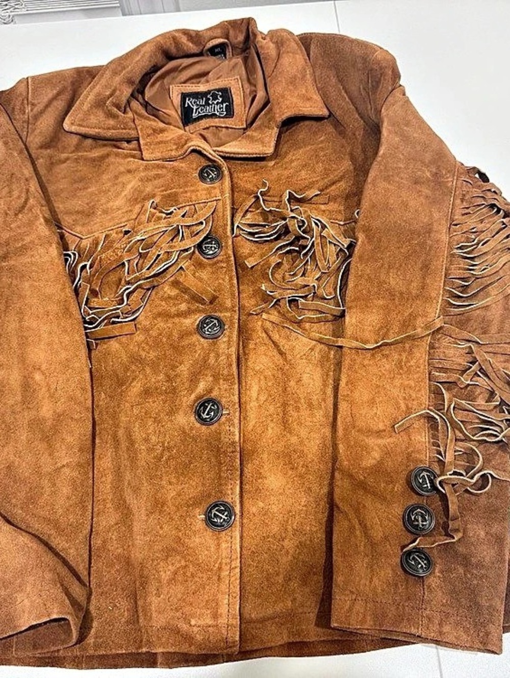 Roper Women's Brown Fringe Leather Jacket
